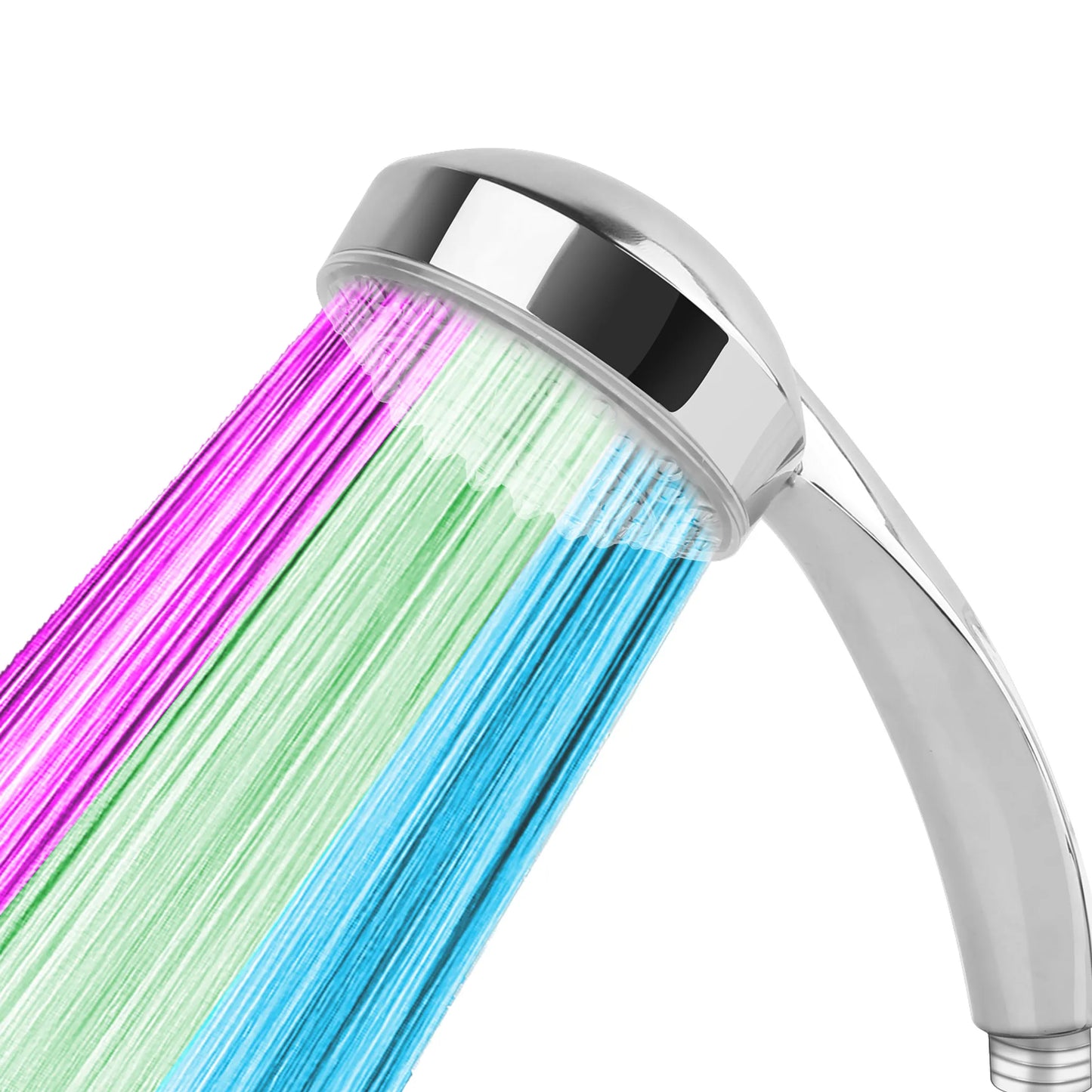 iMounTEK LED Shower Head Handheld Color-Changing AutoMat