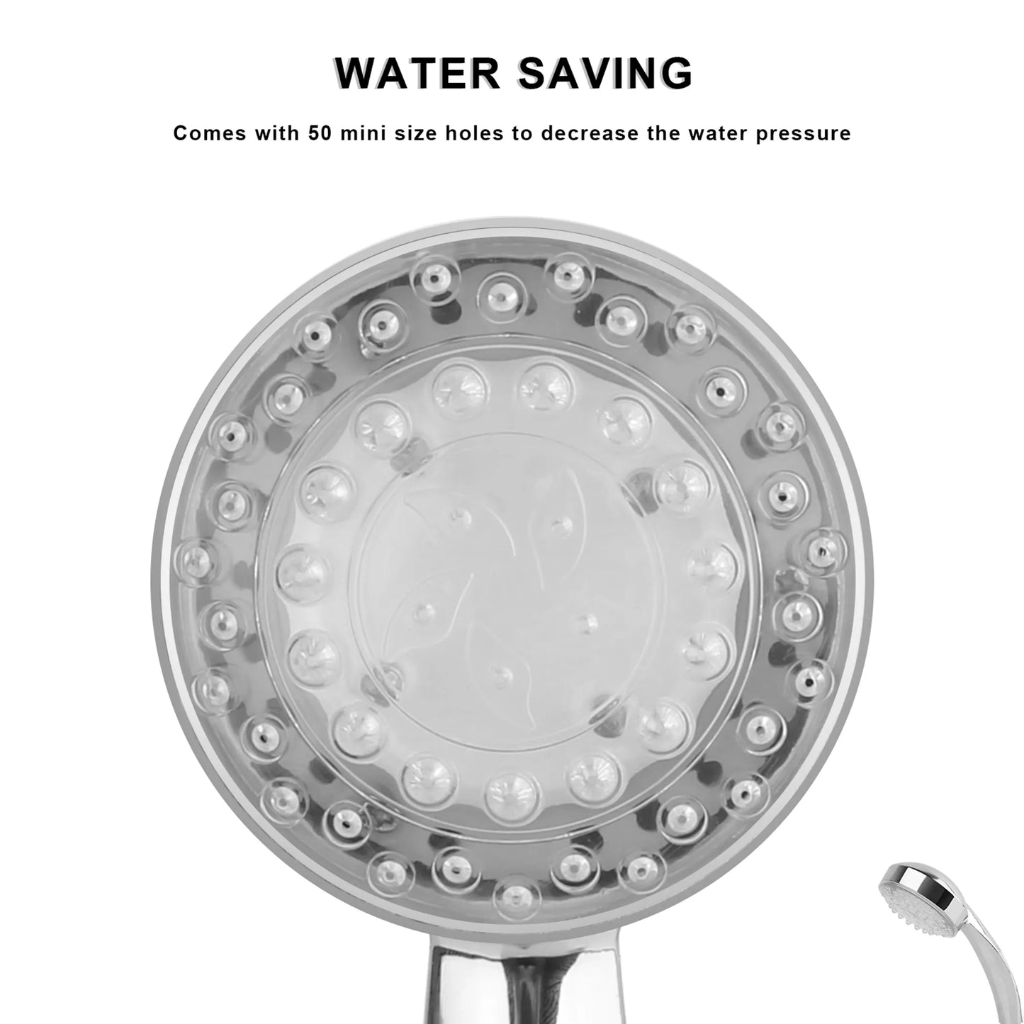 iMounTEK LED Shower Head Handheld Color-Changing AutoMat