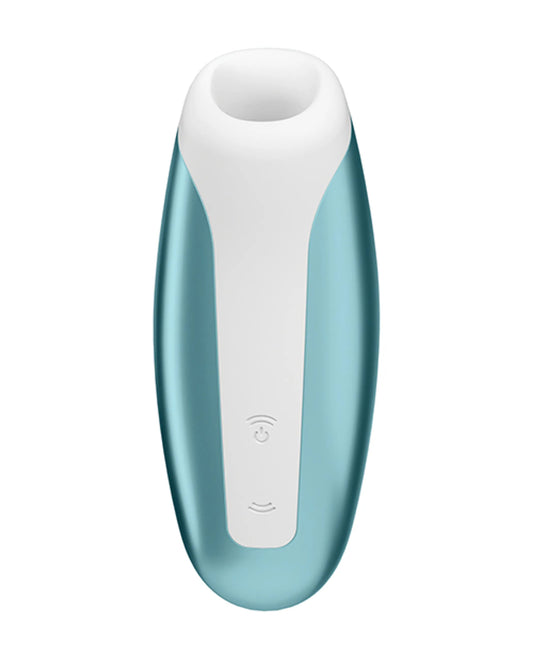 Satisfyer Love Breeze Ice Blue - retail packaging back with specifications