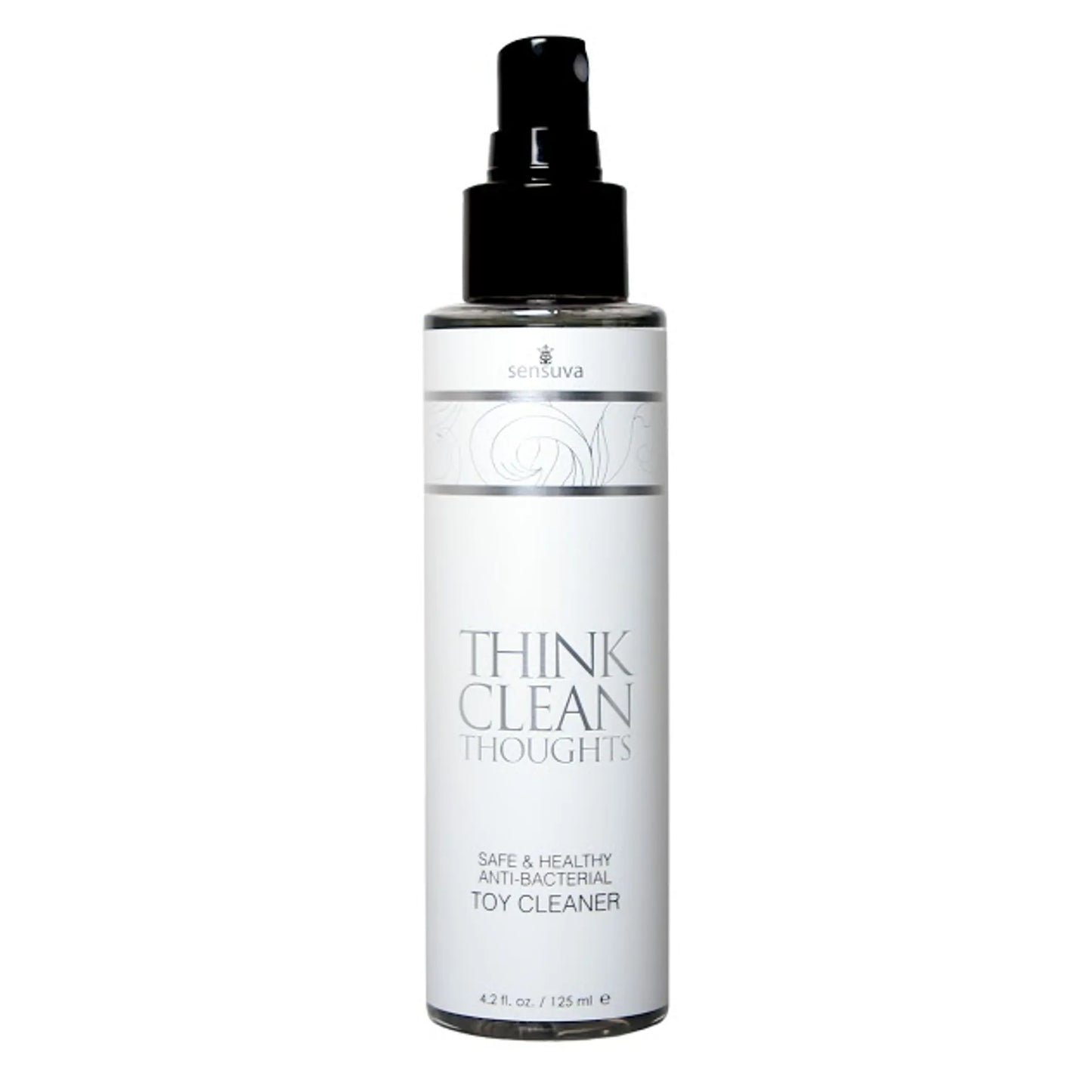 Think Clean Thoughts antibacterial toy cleaner spray 4.2 oz bottle front