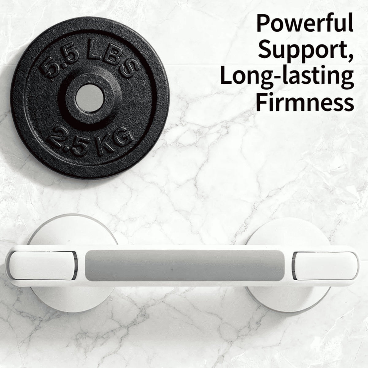 ShowersExpress 12-inch suction cup shower grab bar with safety indicator — image 7