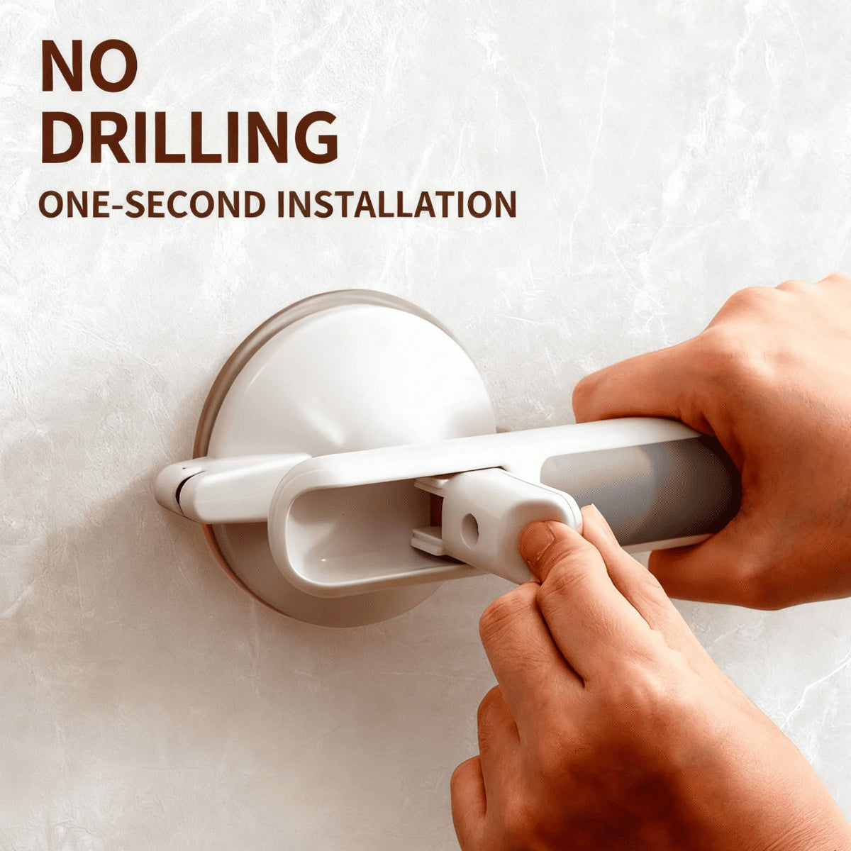 ShowersExpress 12-inch suction cup shower grab bar with safety indicator — image 5
